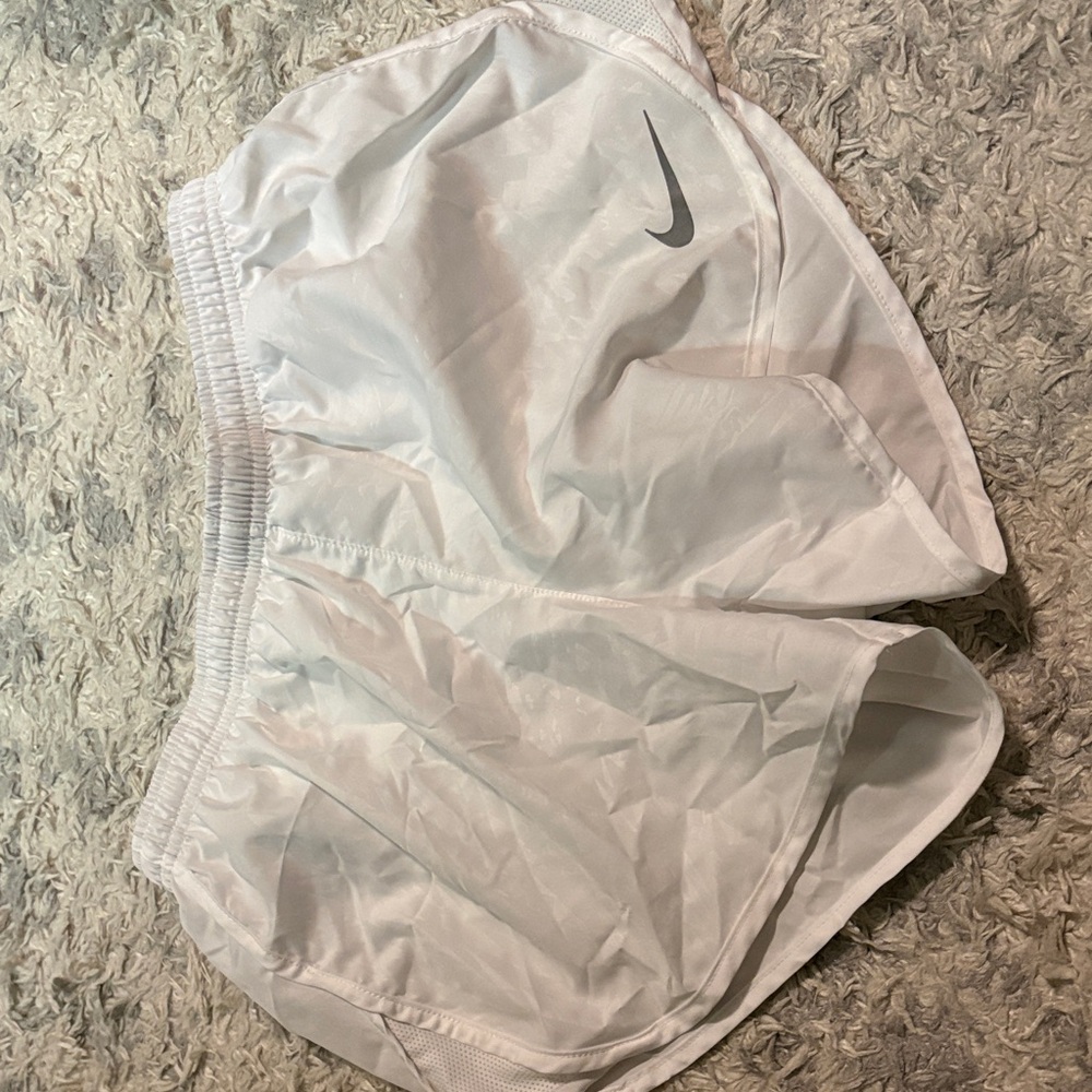 Nike White Sports Shorts
